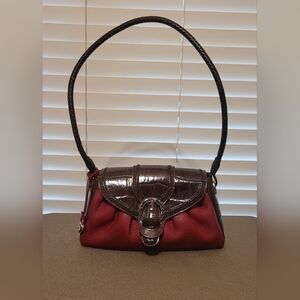 Brighton Red and Brown Shoulder Bag